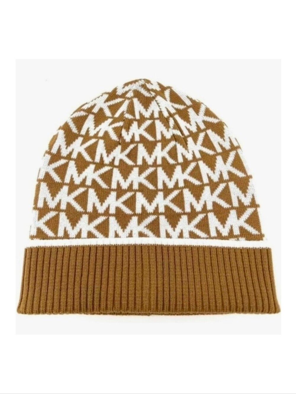 Michael Kors Women's Bordered Logo Cuff Beanie